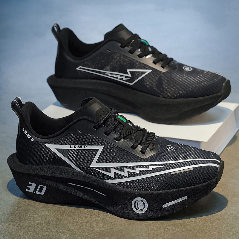 Running Shoe Carbon - メンズマラソンランニングシューズ カーボンプレート搭載 スポーツアウトドア 通気性 軽量 レディース快適アスレチックスニーカー