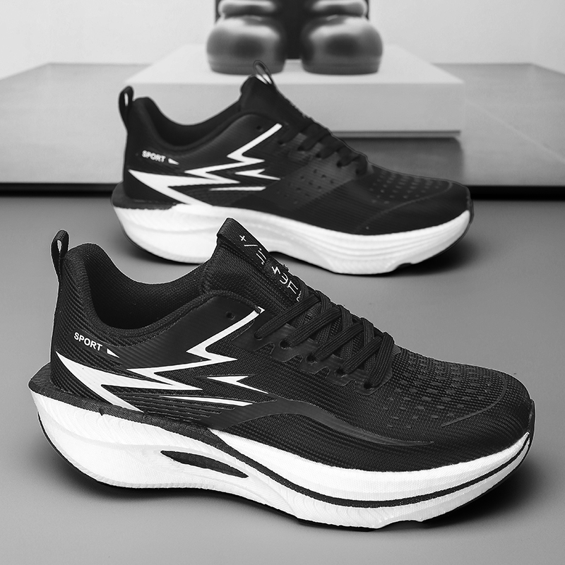 Running Shoe Carbon - プラスサイズのメンズスポーツランニングシューズ、通気性と軽量性を備えたカーボンプレート、女性用快適スポーツ滑り止めシューズ
