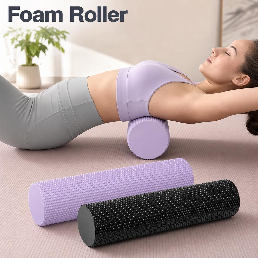 Muscle Roller Stick - EVAヨガフォームローラー高密度ワークアウトリカバリーボディシェイピングピラティスヨガ筋肉マッサージ脚ストレッチフィットネス2026