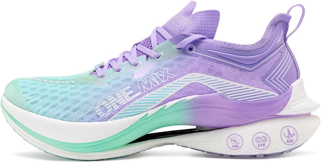 Running Shoe Carbon - ONEMIX T700 カーボンプレートマラソンランニングレーシングシューズメンズプロフェッショナル安定サポート衝撃緩和超軽量リバウンドスニーカー