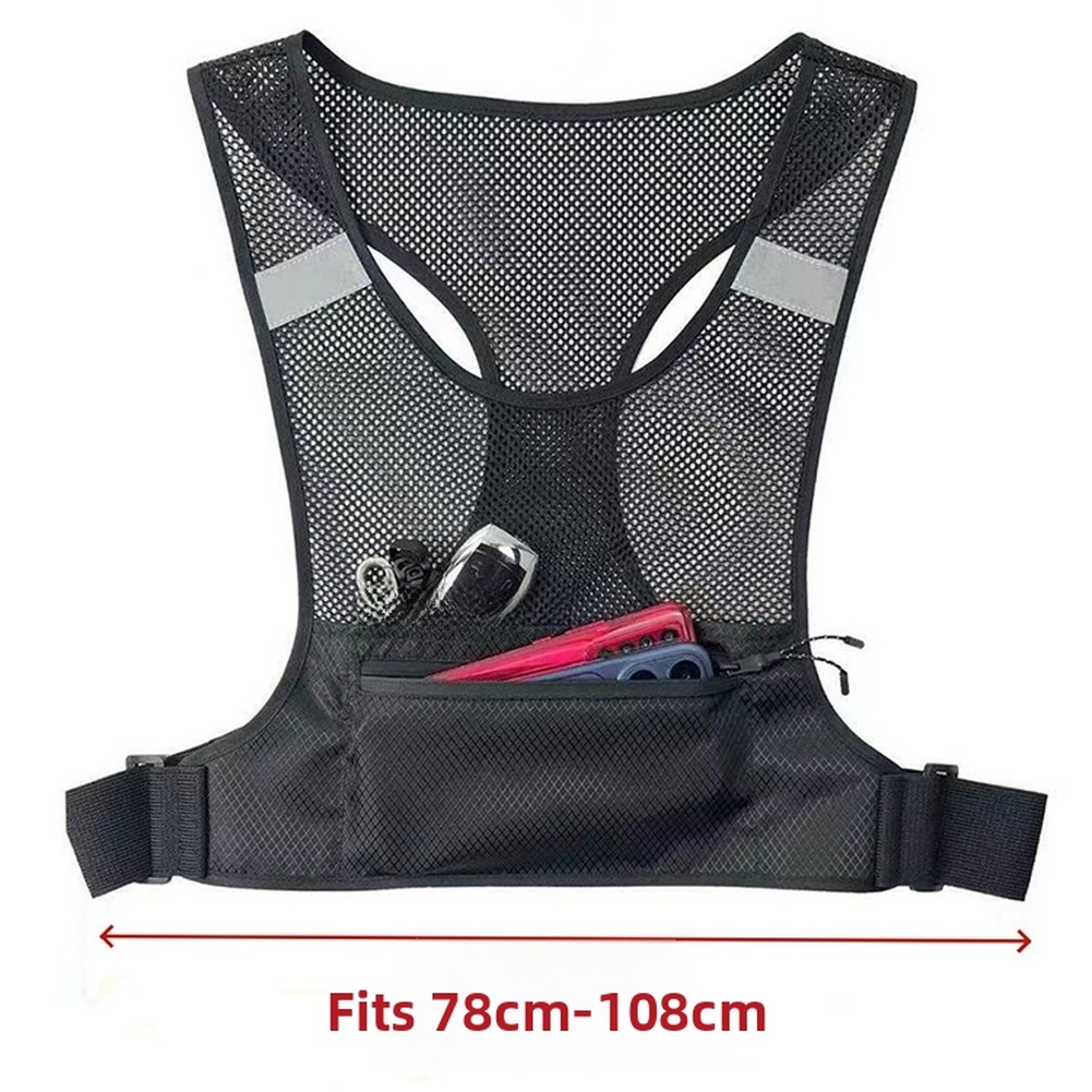 /ランニング/ベスト/ウエストパック通気性メッシュ反射調整可 - Running Gear For Marathon のレビューと価格