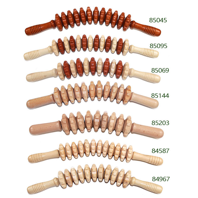 全身の筋肉の緩和のための新しい木製ローラーマッサージスティッ - Muscle Roller Stick のレビューと価格
