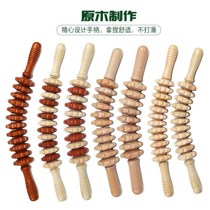 全身の筋肉の緩和のための新しい木製ローラーマッサージスティッ - Muscle Roller Stick のレビューと価格