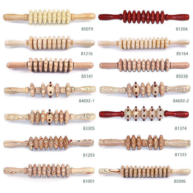 全身の筋肉の緩和のための新しい木製ローラーマッサージスティッ - Muscle Roller Stick のレビューと価格